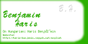 benjamin haris business card